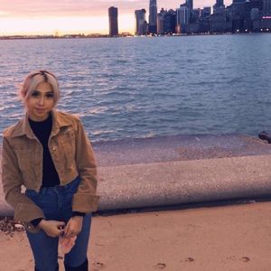 Brown/ Tan cropped jacket